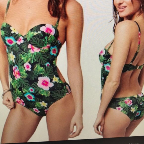 Top shop Maui floral one piece swimsuit - Picture 2 of 6